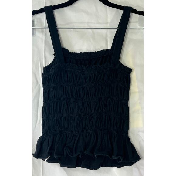 Universal Thread Black Scalloped Stretch Sleeveless Tank Top Reg Size Large - Picture 2 of 5